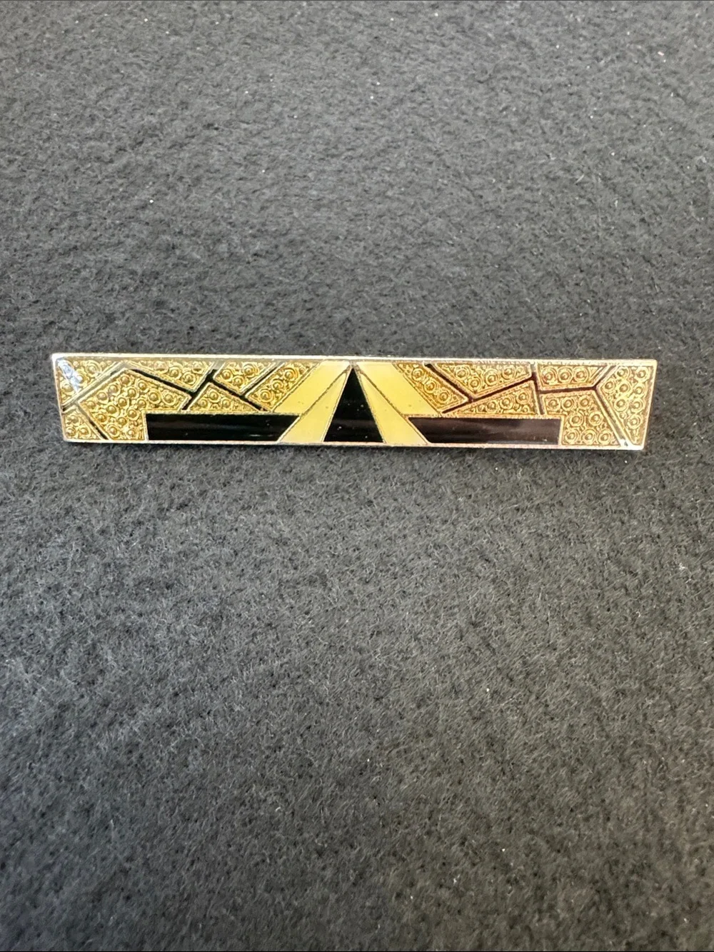 VTG Pierre Bex Art Deco Revival Bar Brooch